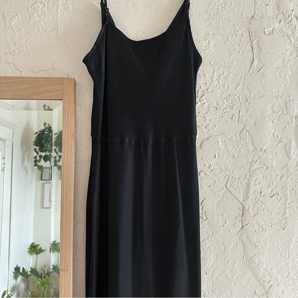 BHLDN Cali Satin Cowl-Neck Midi Slip Dress